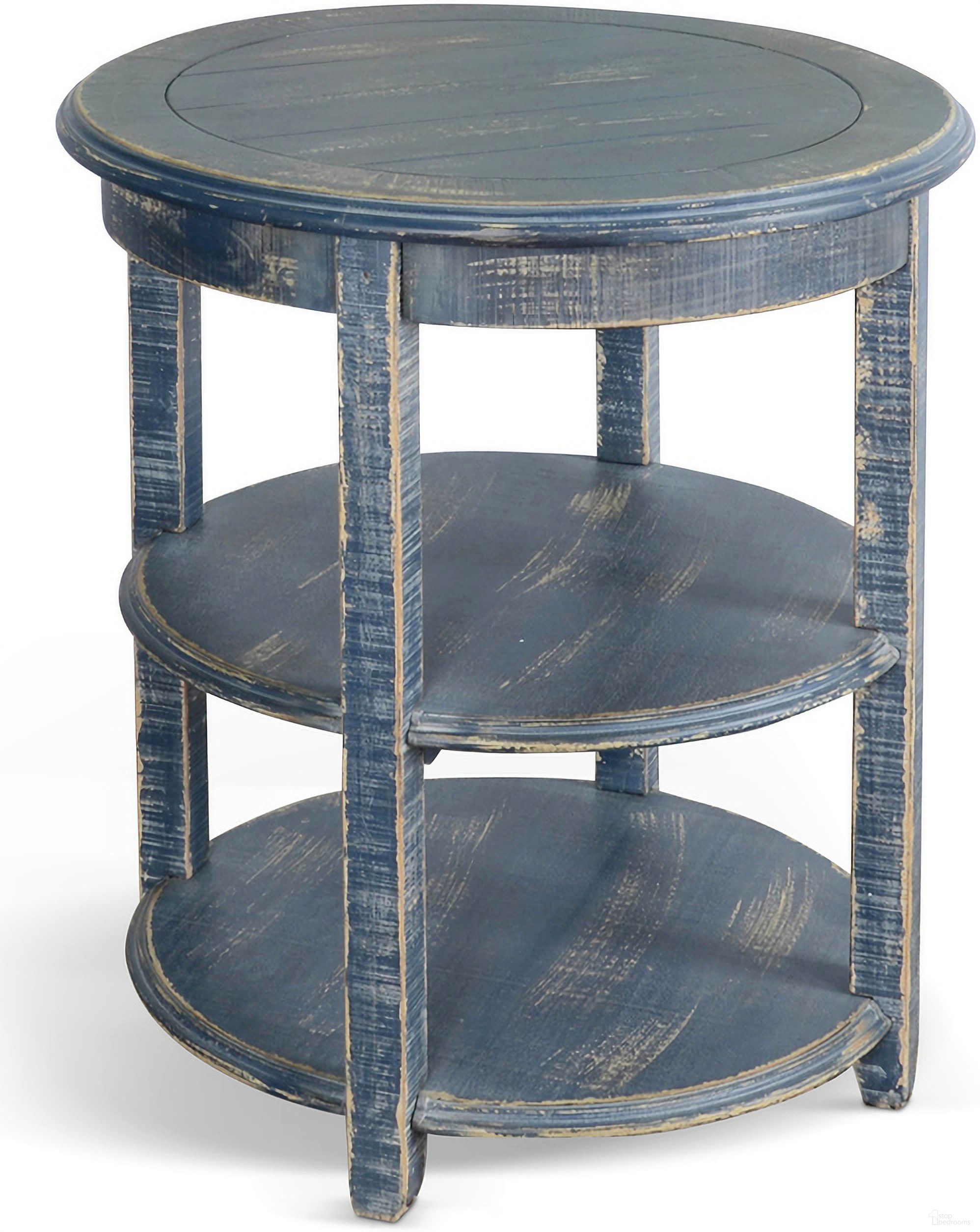 The appearance of Marina Side Table In Ocean Blue designed by Sunny Designs in the modern / contemporary interior design. This ocean blue piece of furniture was selected by 1StopBedrooms from Marina Collection to add a touch of cosiness and style into your home. Sku: 2085OB. Material: Solid Wood.