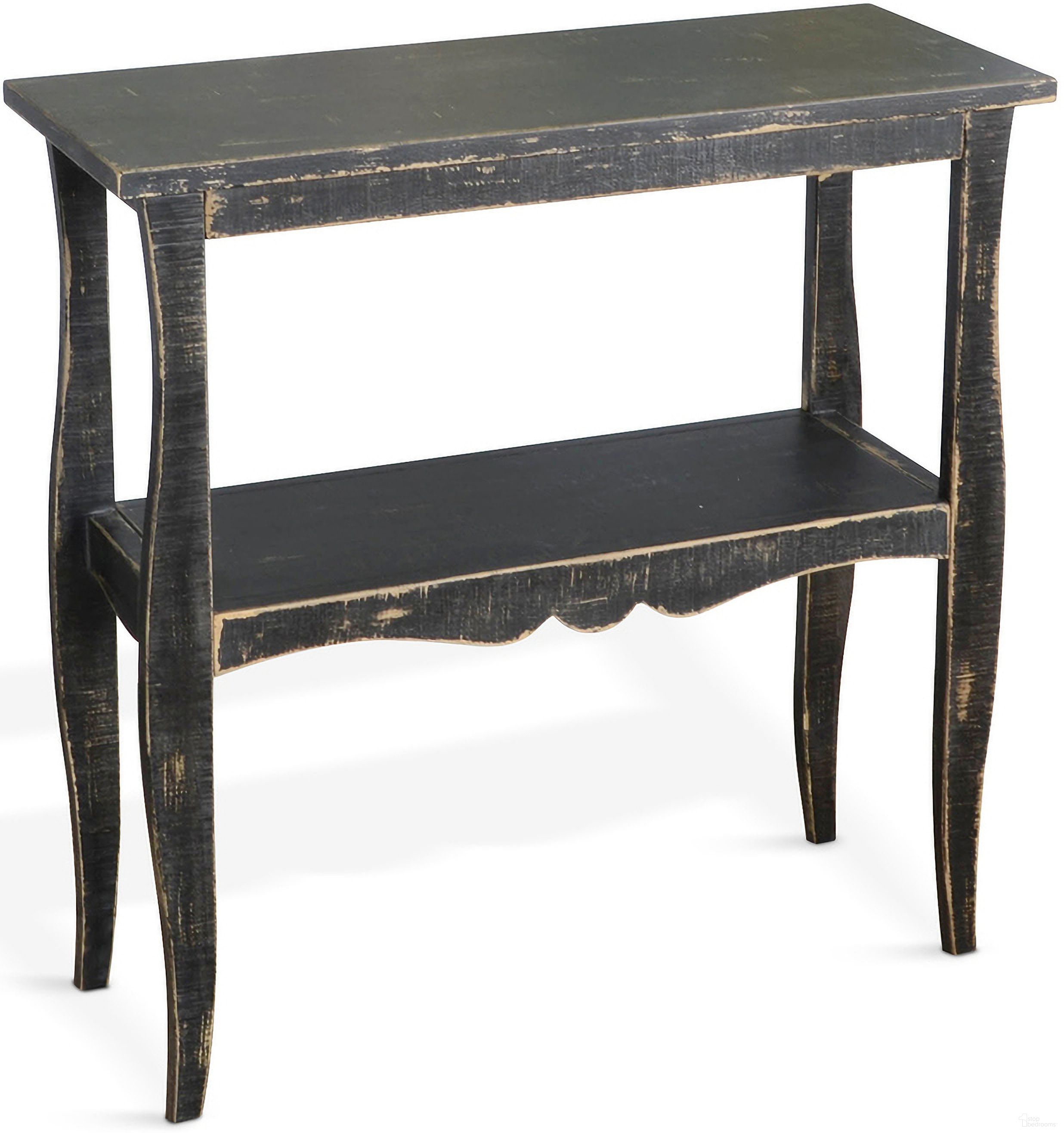 The appearance of Marina Side Table In Sand Black designed by Sunny Designs in the modern / contemporary interior design. This black sand piece of furniture was selected by 1StopBedrooms from Marina Collection to add a touch of cosiness and style into your home. Sku: 2083BS. Material: Solid Wood.