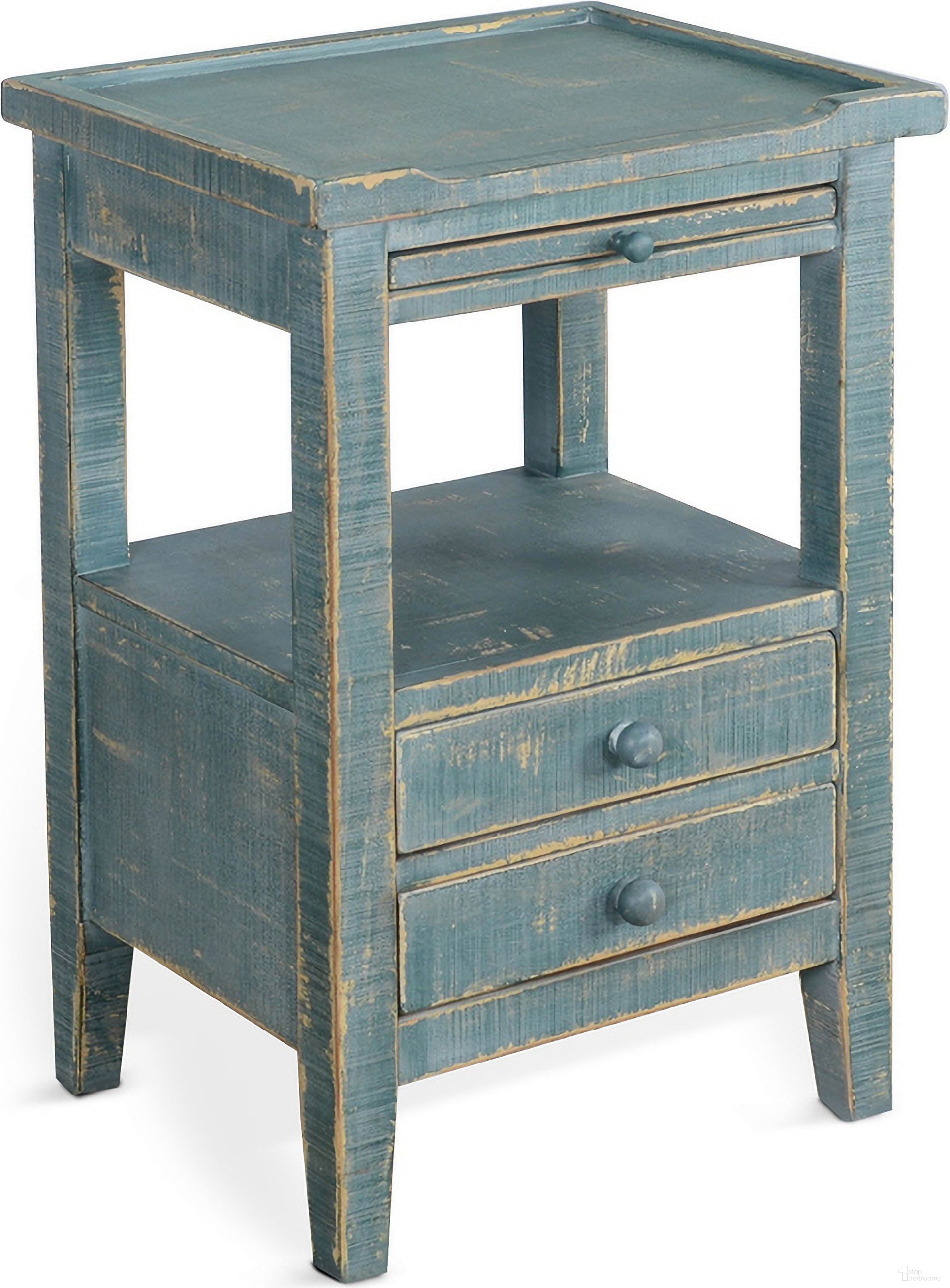 The appearance of Marina Side Table In Sea Grass designed by Sunny Designs in the modern / contemporary interior design. This seagrass piece of furniture was selected by 1StopBedrooms from Marina Collection to add a touch of cosiness and style into your home. Sku: 2086SG. Material: Solid Wood.