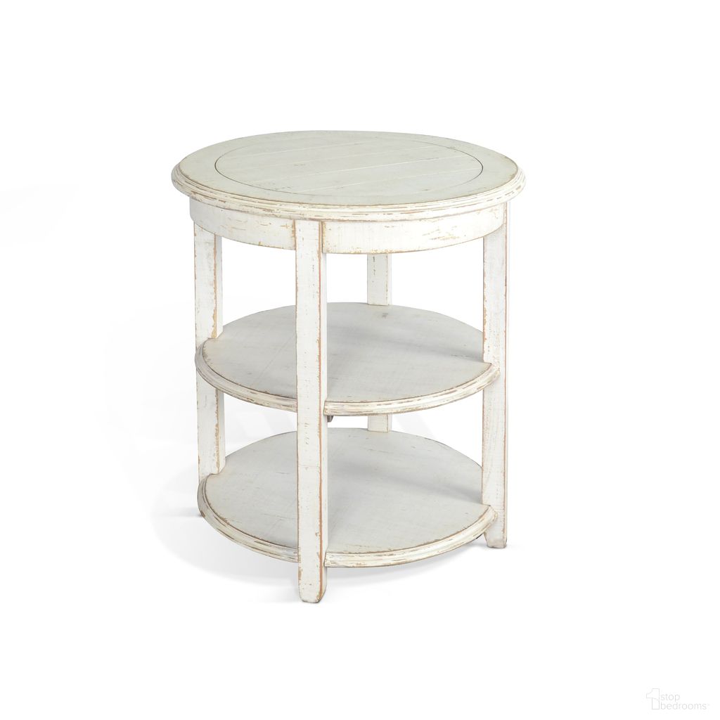 The appearance of Marina Side Table In White Sand designed by Sunny Designs in the modern / contemporary interior design. This white sand piece of furniture was selected by 1StopBedrooms from Marina Collection to add a touch of cosiness and style into your home. Sku: 2085WS. Material: Solid Wood.
