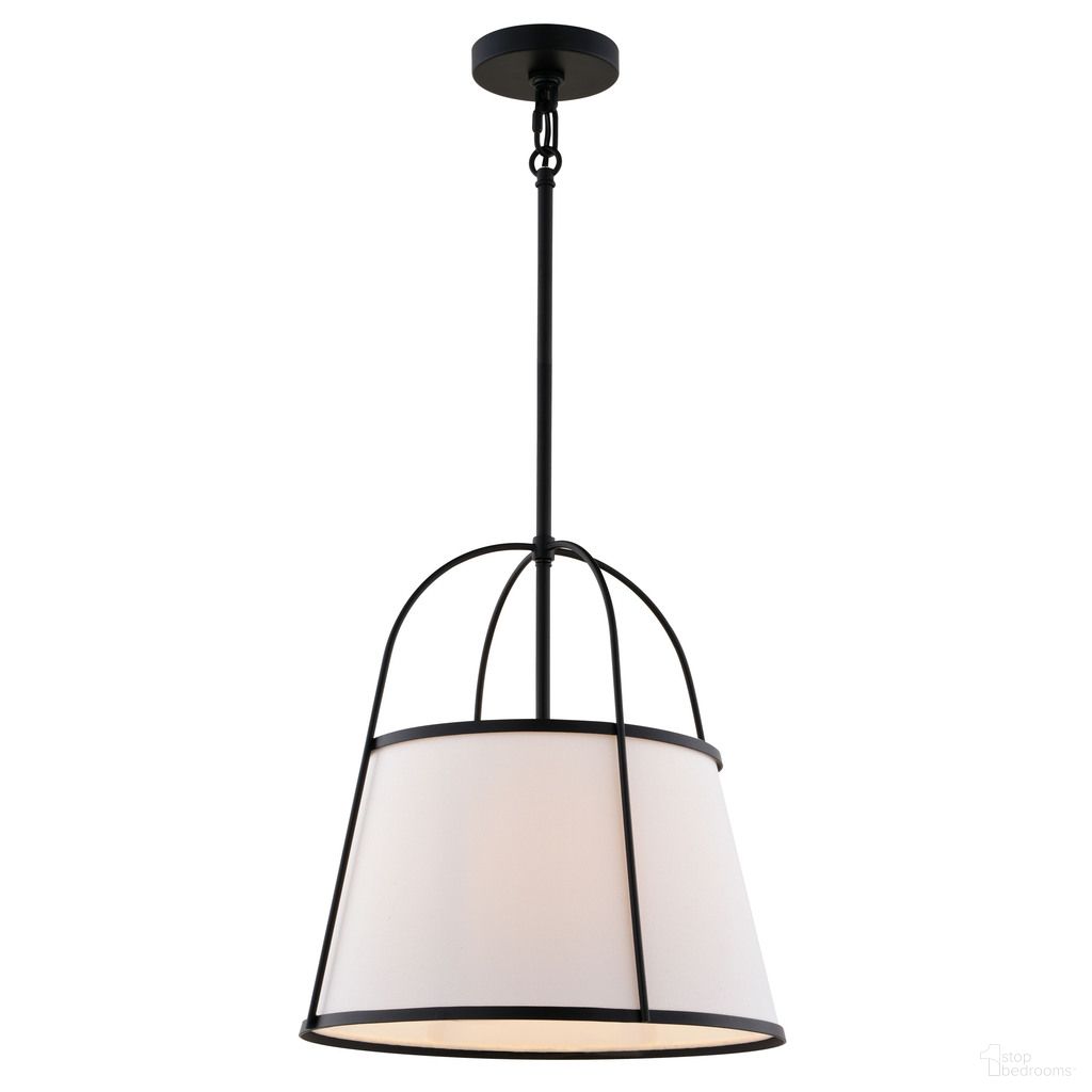 The appearance of Marion 15 Inch 1 Light Pendant In Matte Black designed by Vaxcel in the transitional interior design. This matte black piece of furniture was selected by 1StopBedrooms from Marion Collection to add a touch of cosiness and style into your home. Sku: P0436. Material: Metal.