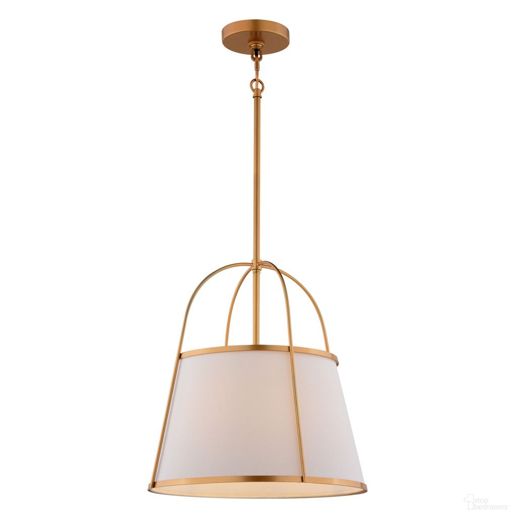 The appearance of Marion 15 Inch 1 Light Pendant In Mystic Gold designed by Vaxcel in the transitional interior design. This mystic gold piece of furniture was selected by 1StopBedrooms from Marion Collection to add a touch of cosiness and style into your home. Sku: P0435. Material: Metal.