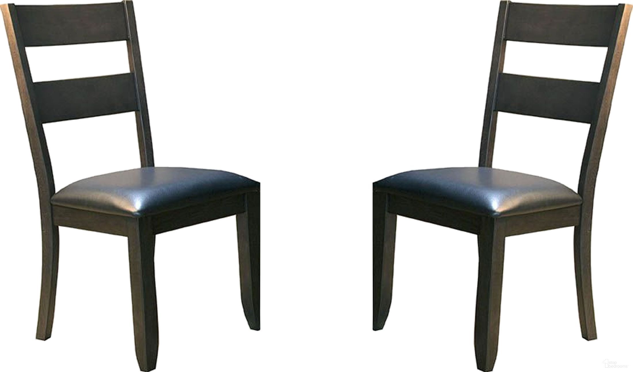 The appearance of Mariposa Black Ladderback Upholstered Side Chair Set of 2 designed by A-America in the transitional interior design. This black piece of furniture was selected by 1StopBedrooms from Mariposa Collection to add a touch of cosiness and style into your home. Sku: MRPWG2552. Material: Rubberwood. Chair Type: Side Chair.