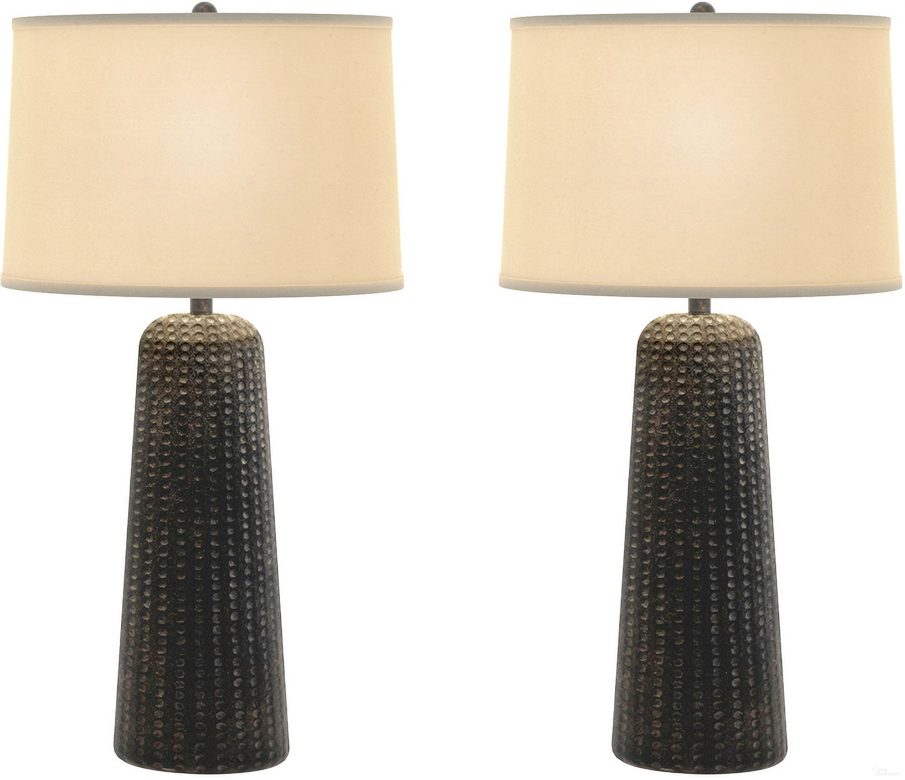 Marissa 31 Inch Resin Table Lamps Set of 2 In Brown