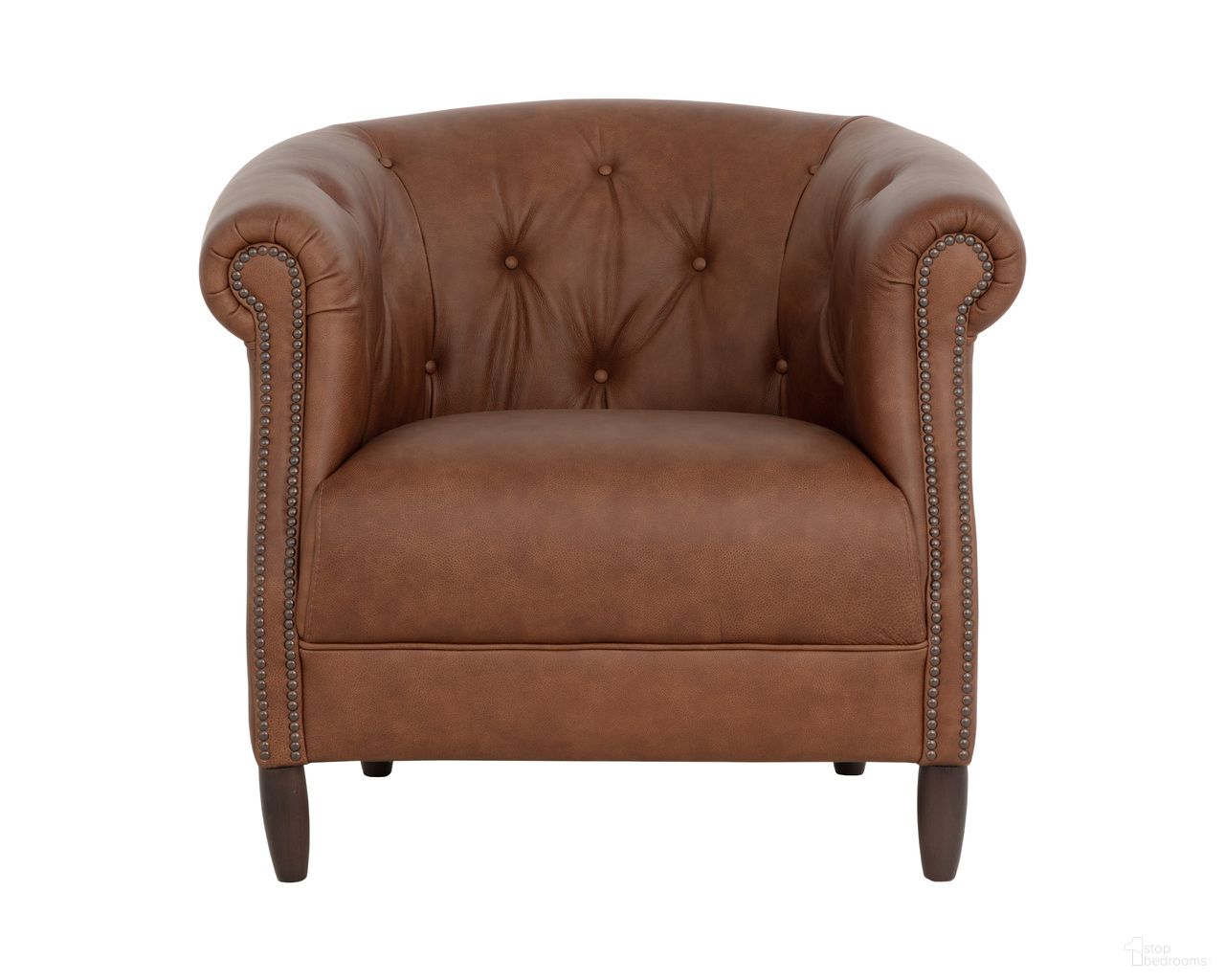 Marjorie Lounge Chair In Cognac