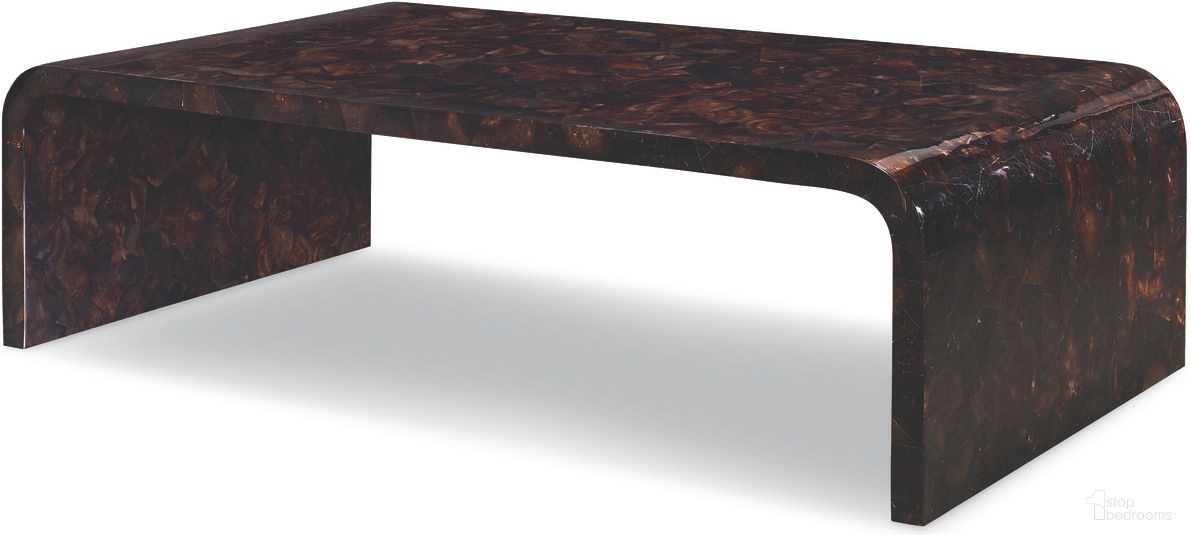 The appearance of Mark Cocktail Table In Dark Brown designed by Century Furniture in the modern / contemporary interior design. This dark brown piece of furniture was selected by 1StopBedrooms from Carrier and Company Case Collection to add a touch of cosiness and style into your home. Sku: C7A-602. Material: Penshell.