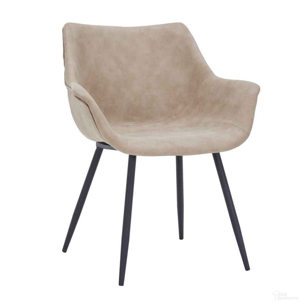 The appearance of Markley Modern Leather Dining Arm Chair In Taupe designed by LeisureMod in the modern / contemporary interior design. This taupe piece of furniture was selected by 1StopBedrooms from Markley Collection to add a touch of cosiness and style into your home. Sku: EC26TP. Material: Metal. Chair Type: Arm Chair.