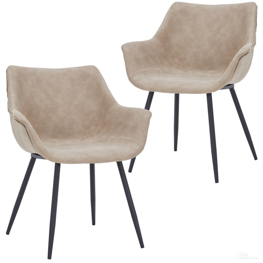 The appearance of Markley Modern Leather Dining Arm Chair Set of 2 In Taupe designed by LeisureMod in the modern / contemporary interior design. This taupe piece of furniture was selected by 1StopBedrooms from Markley Collection to add a touch of cosiness and style into your home. Sku: EC26TP2. Material: Metal. Chair Type: Arm Chair.