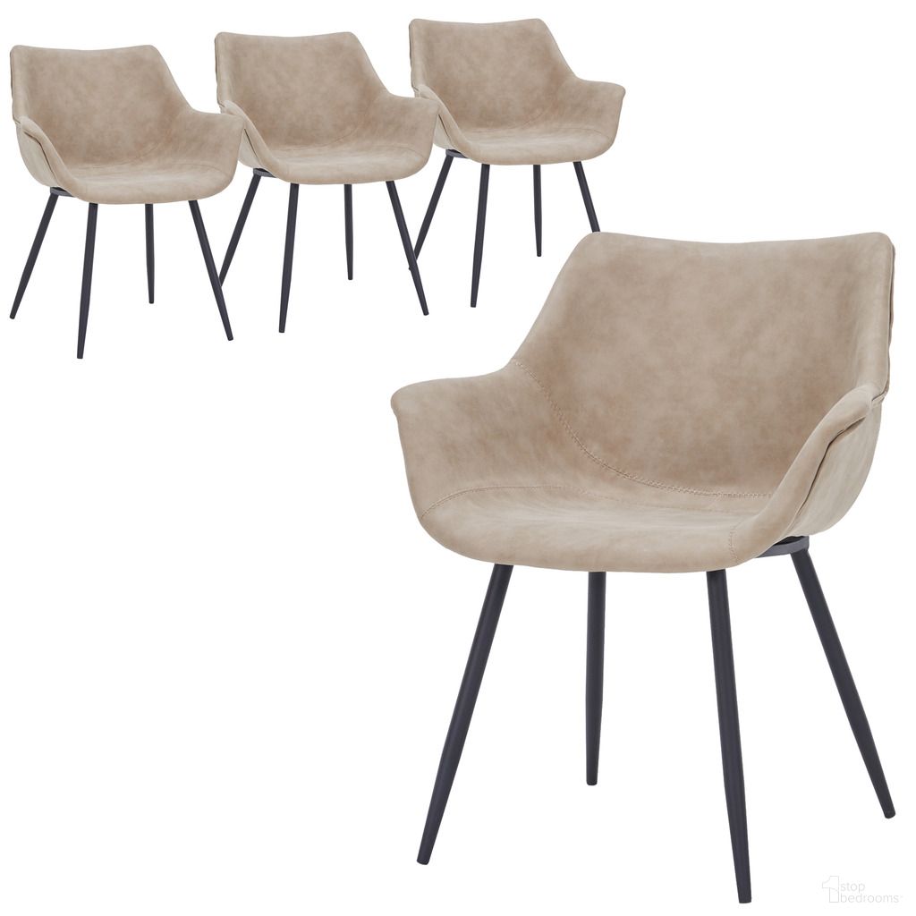 The appearance of Markley Modern Leather Dining Arm Chair Set of 4 In Taupe designed by LeisureMod in the modern / contemporary interior design. This taupe piece of furniture was selected by 1StopBedrooms from Markley Collection to add a touch of cosiness and style into your home. Sku: EC26TP4. Material: Metal. Chair Type: Arm Chair.