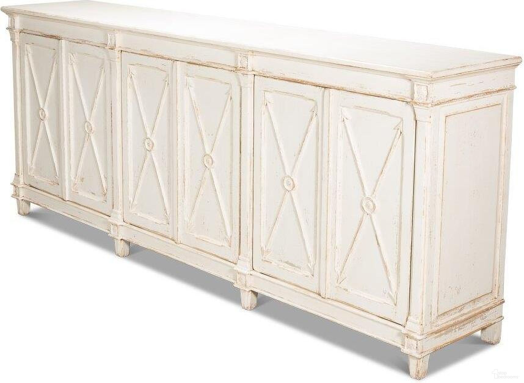 The appearance of Marksman Whitewash Sideboard designed by Sarreid in the traditional interior design. This white wash piece of furniture  was selected by 1StopBedrooms from Marksman Collection to add a touch of cosiness and style into your home. Sku: 53046.