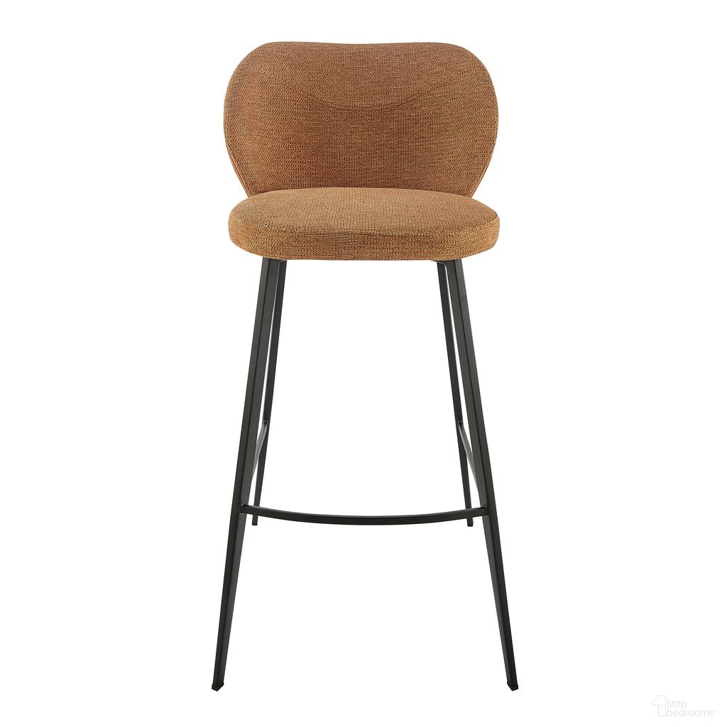 The appearance of Markus Barstool In Rust designed by Euro Style in the modern / contemporary interior design. This rust piece of furniture was selected by 1StopBedrooms from Markus Collection to add a touch of cosiness and style into your home. Sku: 17256-RUST. Material: Fabric.