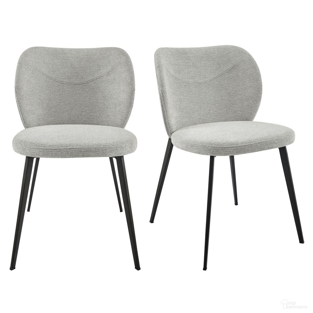 The appearance of Markus Side Chair Set of 2 In Light Gray and Black designed by Euro Style in the modern / contemporary interior design. This light gray/black piece of furniture  was selected by 1StopBedrooms from Markus Collection to add a touch of cosiness and style into your home. Sku: 17252-LTGRY. Material: Fabric. Chair Type: Side Chair.