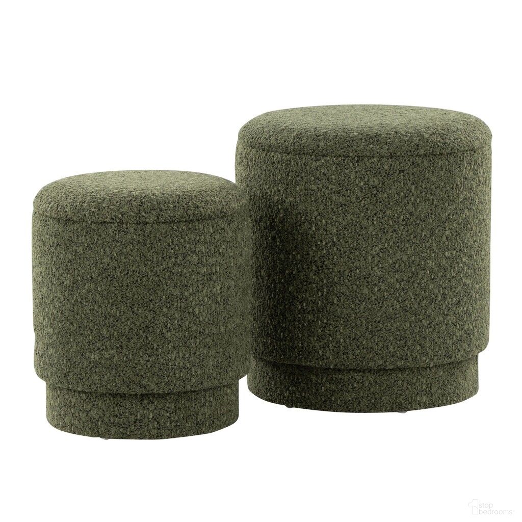The appearance of Marla Upholstered Ottoman Set of 2 In Dark Green designed by Lumisource in the modern / contemporary interior design. This dark green piece of furniture was selected by 1StopBedrooms from Marla Collection to add a touch of cosiness and style into your home. Sku: OT2-MARLAUPN DGN. Material: Foam.