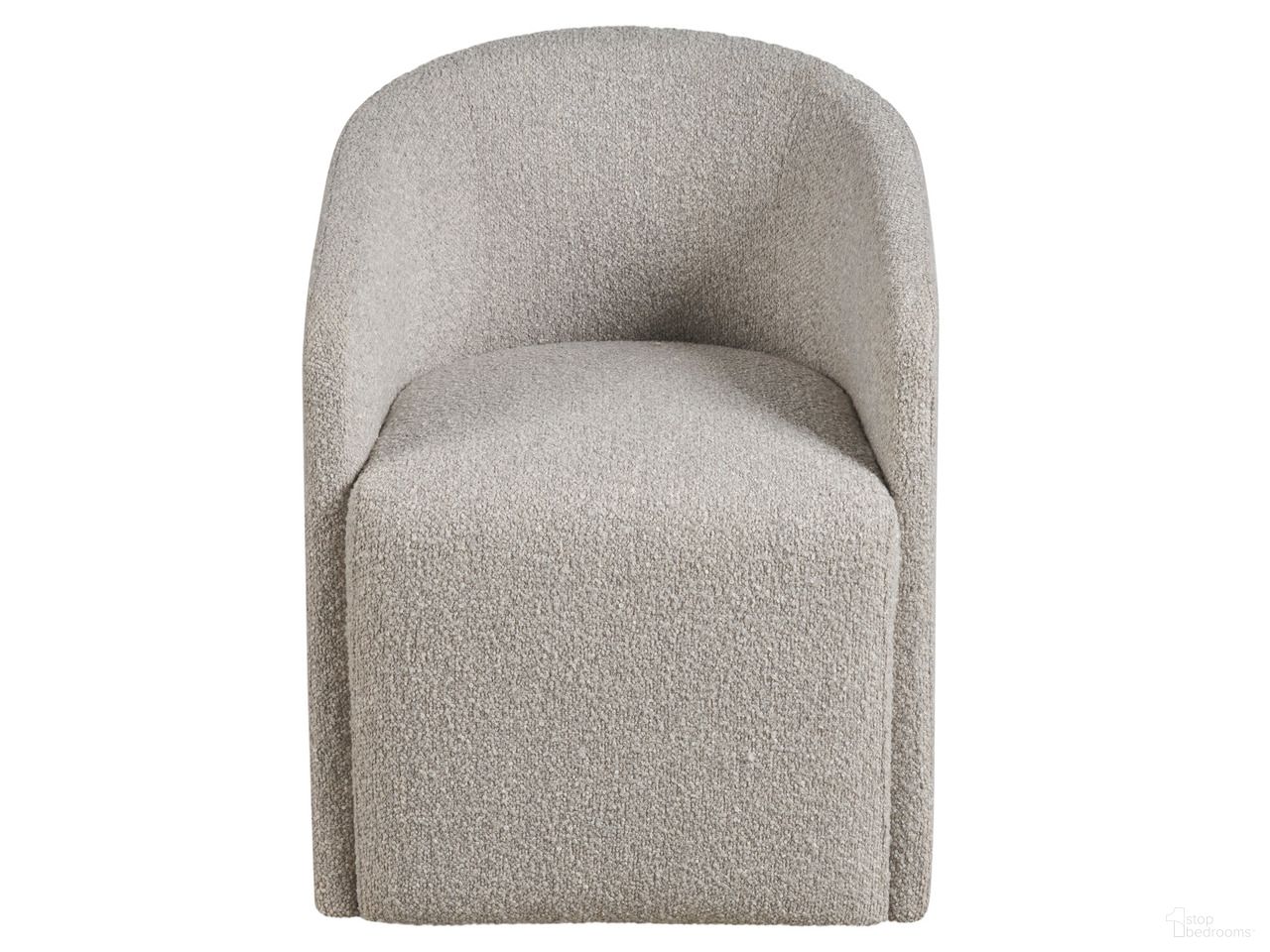 The appearance of Marlow Dining Chair In Beige designed by Universal in the modern / contemporary interior design. This beige piece of furniture  was selected by 1StopBedrooms from Modern Collection to add a touch of cosiness and style into your home. Sku: U352637. Chair Type: Arm Chair. Material: Boucle.
