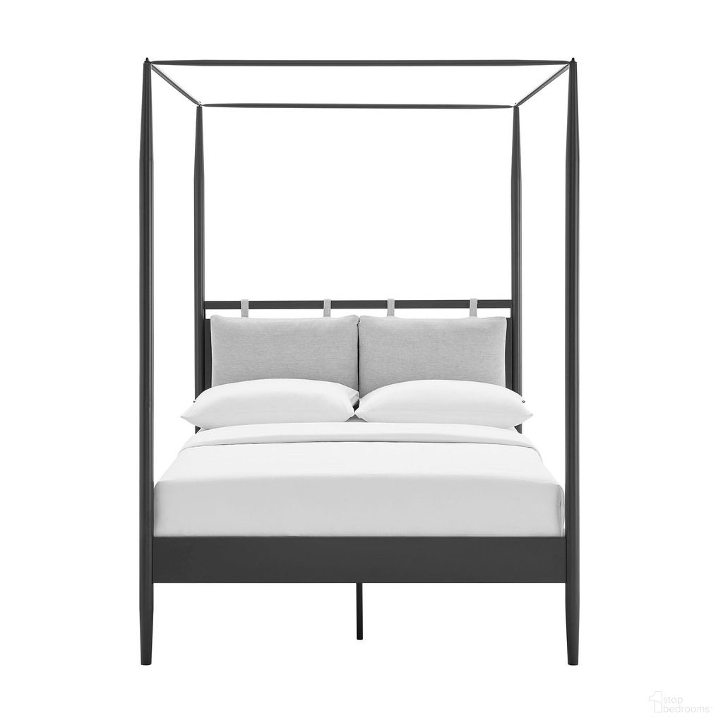 The appearance of Marlowe 4-Poster Canopy Metal Full Platform Bed In Charcoal designed by Modway in the modern / contemporary interior design. This charcoal piece of furniture was selected by 1StopBedrooms from Marlowe Collection to add a touch of cosiness and style into your home. Sku: MOD-7222-CHA-NPT-1;MOD-7222-CHA-NPT-2. Bed Type: Platform Bed. Material: Metal. Bed Size: Full.
