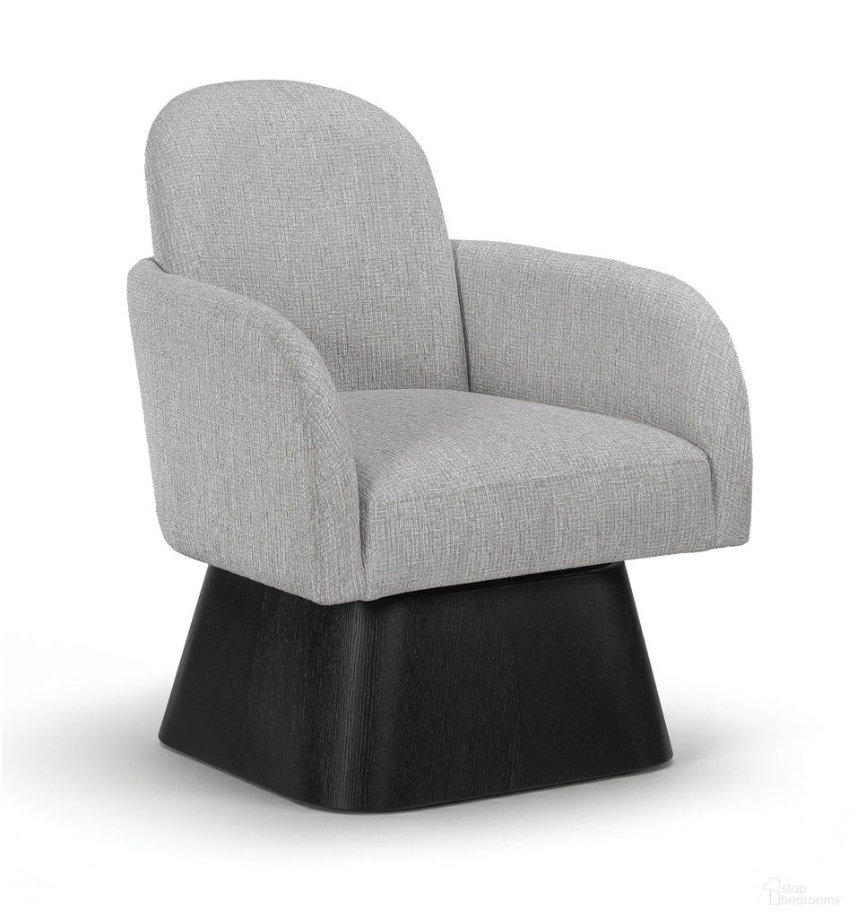The appearance of Marlowe Linen Textured Fabric Upholstered Swivel Accent Chair In Grey designed by Meridian in the modern / contemporary interior design. This grey piece of furniture was selected by 1StopBedrooms from Marlowe Collection to add a touch of cosiness and style into your home. Sku: 33047Grey. Material: Linen.