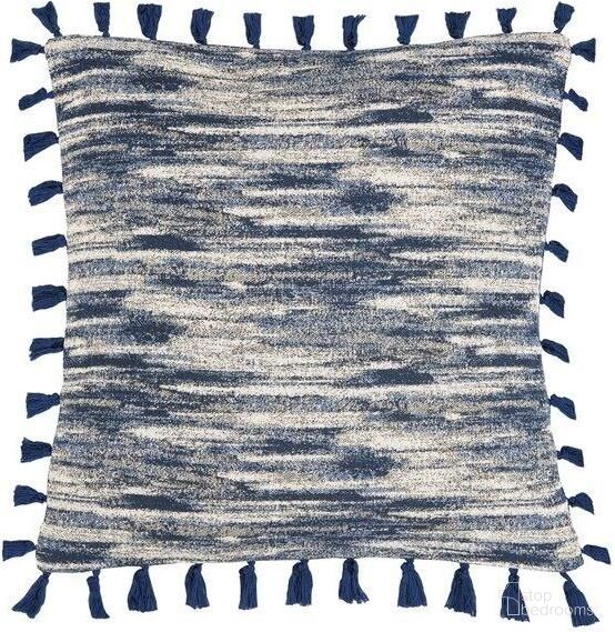 The appearance of Marni Pillow designed by Safavieh in the modern / contemporary interior design. This blue and cream piece of furniture  was selected by 1StopBedrooms from Safavieh PLS Collection to add a touch of cosiness and style into your home. Sku: PLS796A-1616. Material: Cotton.