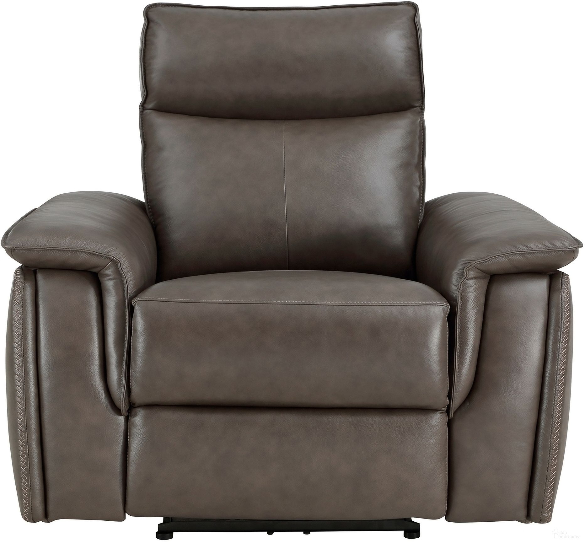 The appearance of Maroni Brown Power Recliner With Power Headrest designed by Homelegance in the modern / contemporary interior design. This brown piece of furniture was selected by 1StopBedrooms from Maroni Collection to add a touch of cosiness and style into your home. Sku: 8259RFDB-1PWH. Material: Leather.