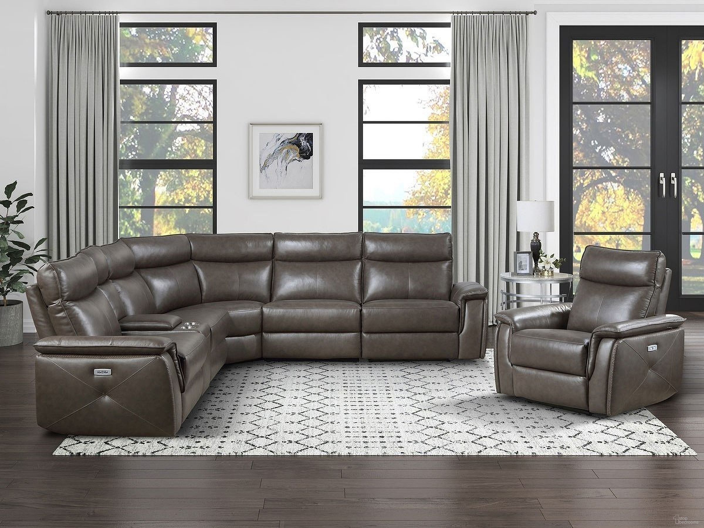The appearance of Maroni Dark Brown Power Reclining LAF Sectional With Power Headrest designed by Homelegance in the modern / contemporary interior design. This dark brown piece of furniture was selected by 1StopBedrooms from Maroni Collection to add a touch of cosiness and style into your home. Sku: 8259RFDB-LRPWH;8259RFDB-CN;8259RFDB-AC;8259RFDB-CR;8259RFDB-ARPWH;8259RFDB-RRPWH. Material: Leather. Layout: L-Shape. Orientation: LAF.
