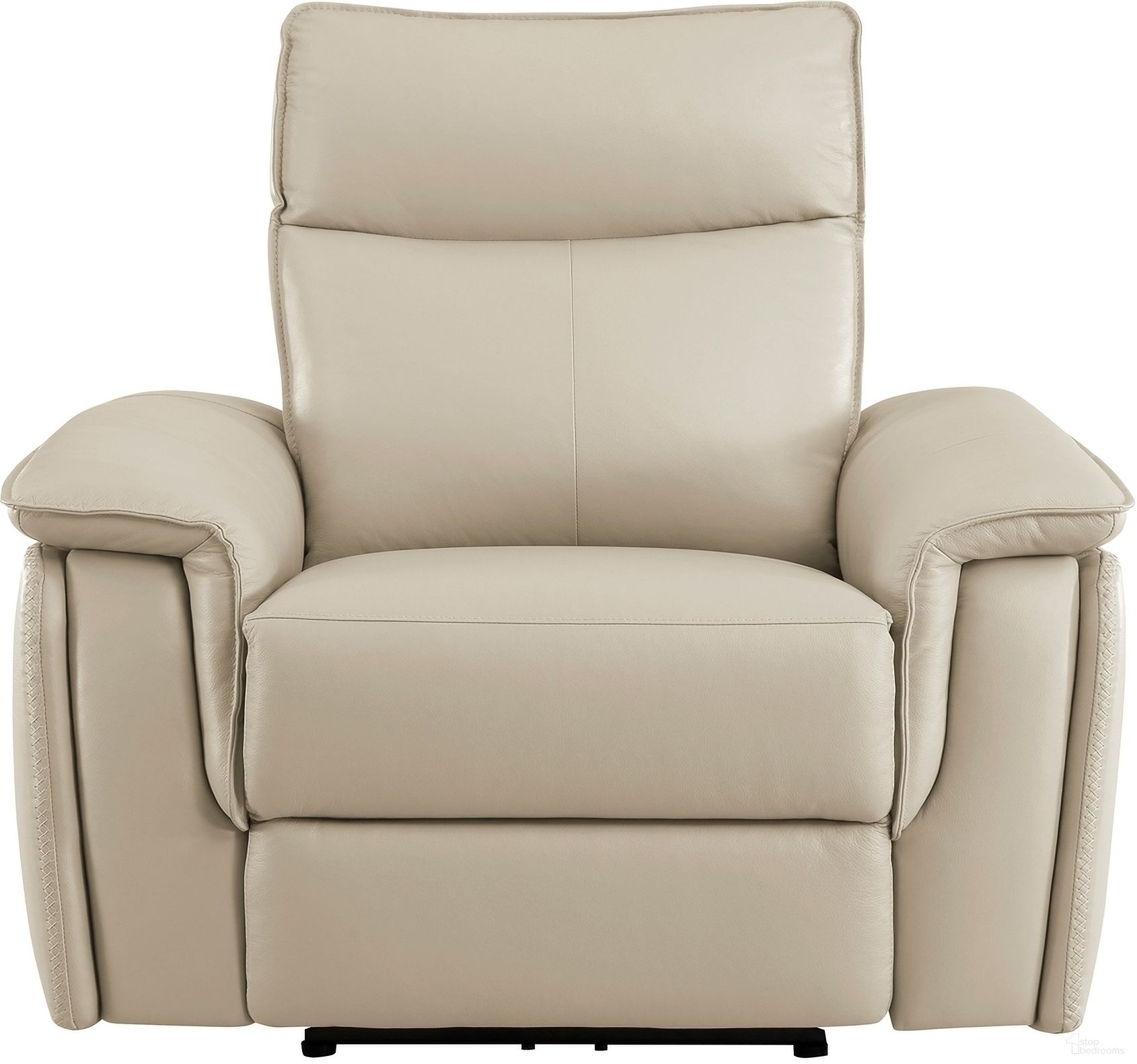 The appearance of Maroni White Power Recliner With Power Headrest designed by Homelegance in the modern / contemporary interior design. This white piece of furniture  was selected by 1StopBedrooms from Maroni Collection to add a touch of cosiness and style into your home. Sku: 8259RFTP-1PWH. Material: Leather.