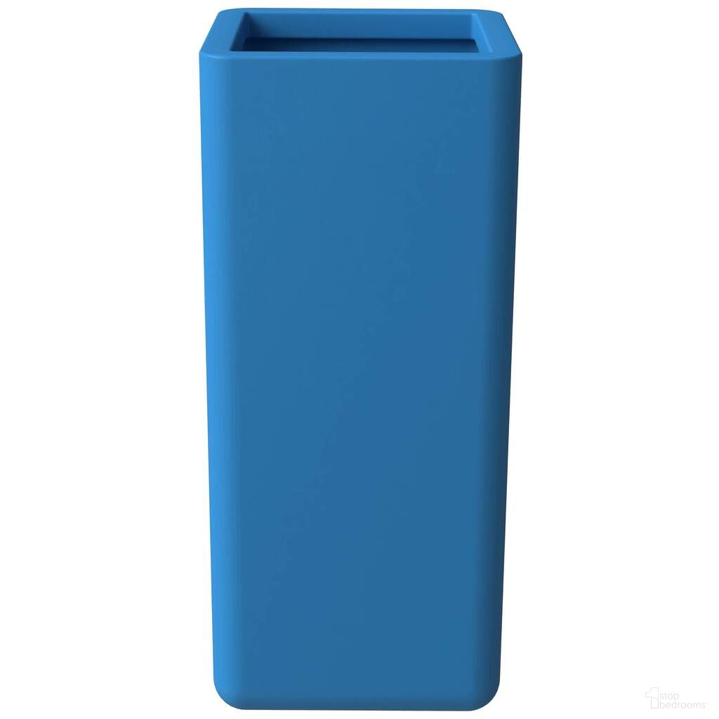 Marquee Poly Stone 15.7 x 15.7 Planter In Blue