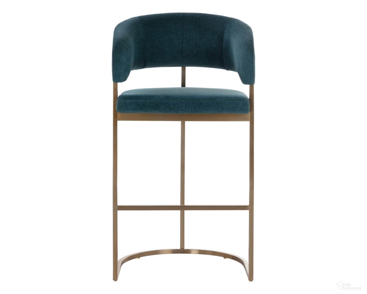Marris Barstool In Gold and Danny Teal
