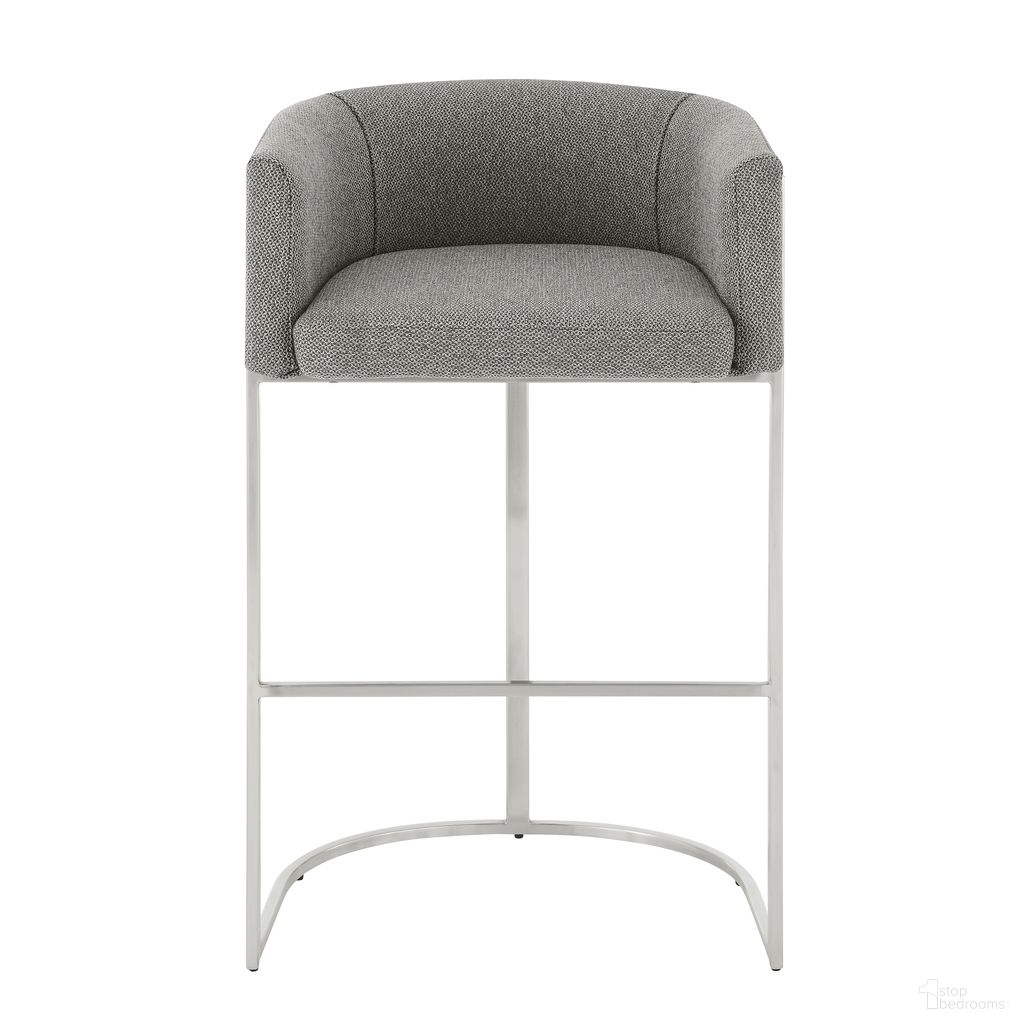 The appearance of Marrisa Barstool In Gray designed by Euro Style in the modern / contemporary interior design. This gray piece of furniture was selected by 1StopBedrooms from Marrisa Collection to add a touch of cosiness and style into your home. Sku: 81200GRY. Material: Fabric.