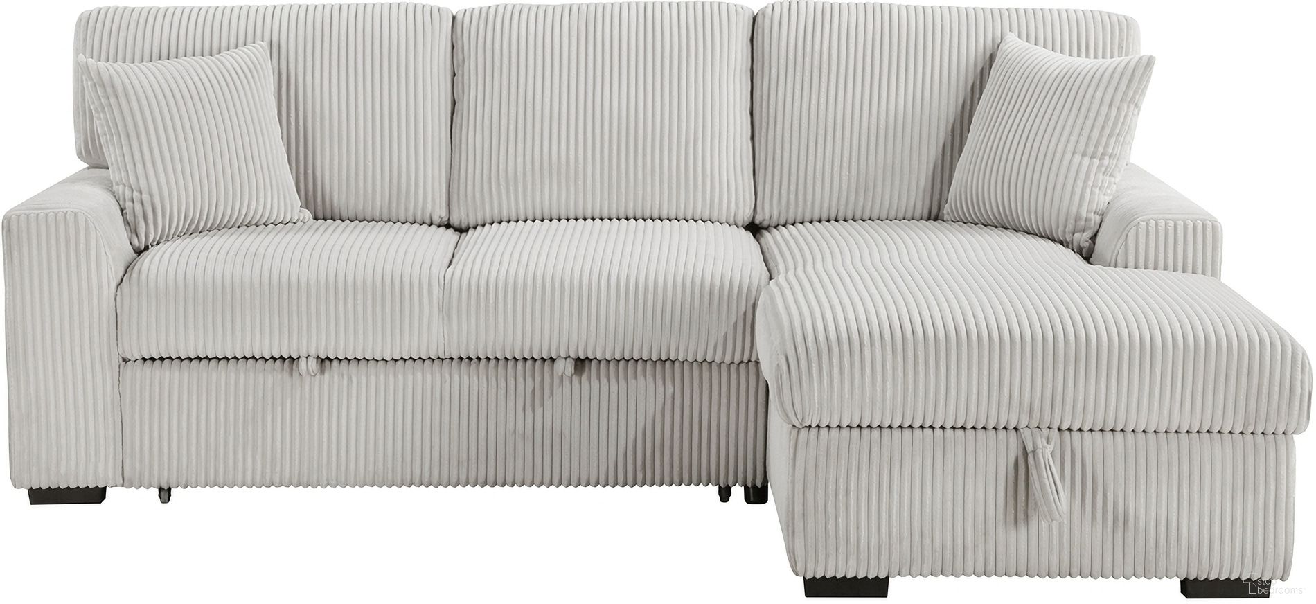 Marsh 2-Piece Sectional with Right Chaise In Gray