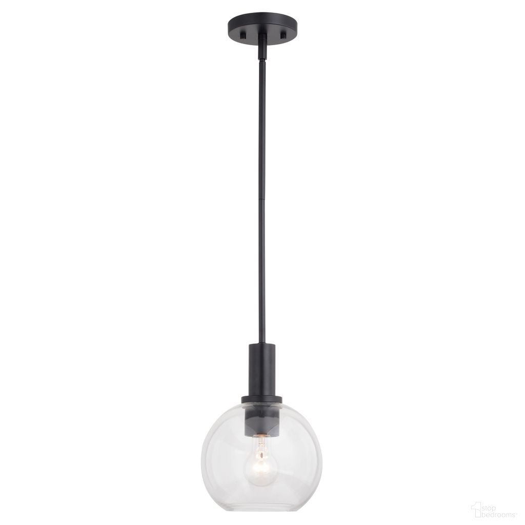 The appearance of Marshall 8 Inch Mini Pendant In Matte Black designed by Vaxcel in the transitional interior design. This matte black piece of furniture was selected by 1StopBedrooms from Marshall Collection to add a touch of cosiness and style into your home. Sku: P0406. Material: Steel.