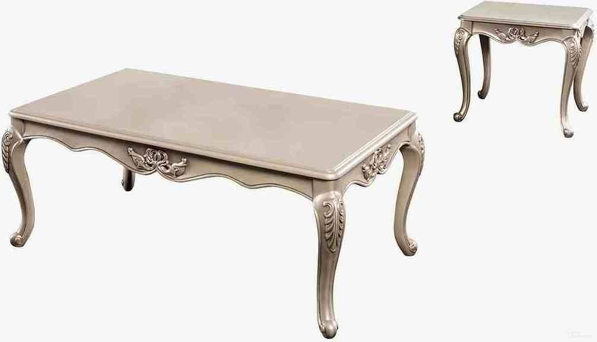 The appearance of Marston Occasional Table Set In Champagne designed by Furniture of America in the traditional interior design. This champagne piece of furniture  was selected by 1StopBedrooms from Marston Collection to add a touch of cosiness and style into your home. Sku: FM45006CPN-C;FM45006CPN-E. Material: Solid Wood.