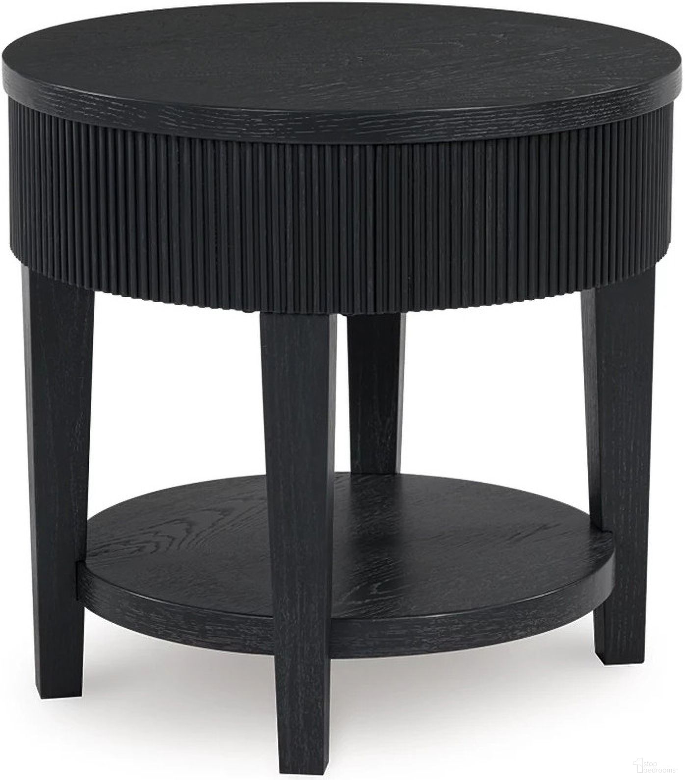 The appearance of Marstream End Table In Black designed by Signature Design by Ashley in the modern / contemporary interior design. This black piece of furniture was selected by 1StopBedrooms from Marstream Collection to add a touch of cosiness and style into your home. Sku: T551-6. Material: Wood.