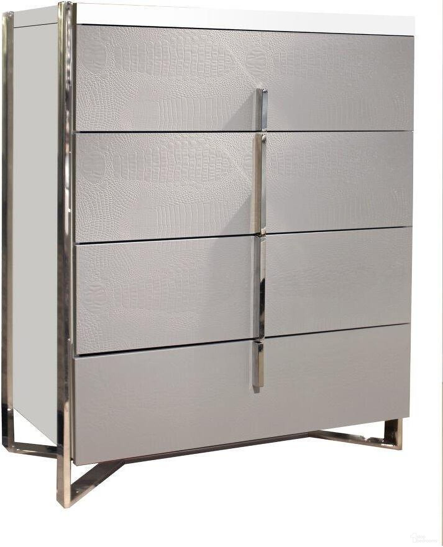 Martelli White Lacquer Chest