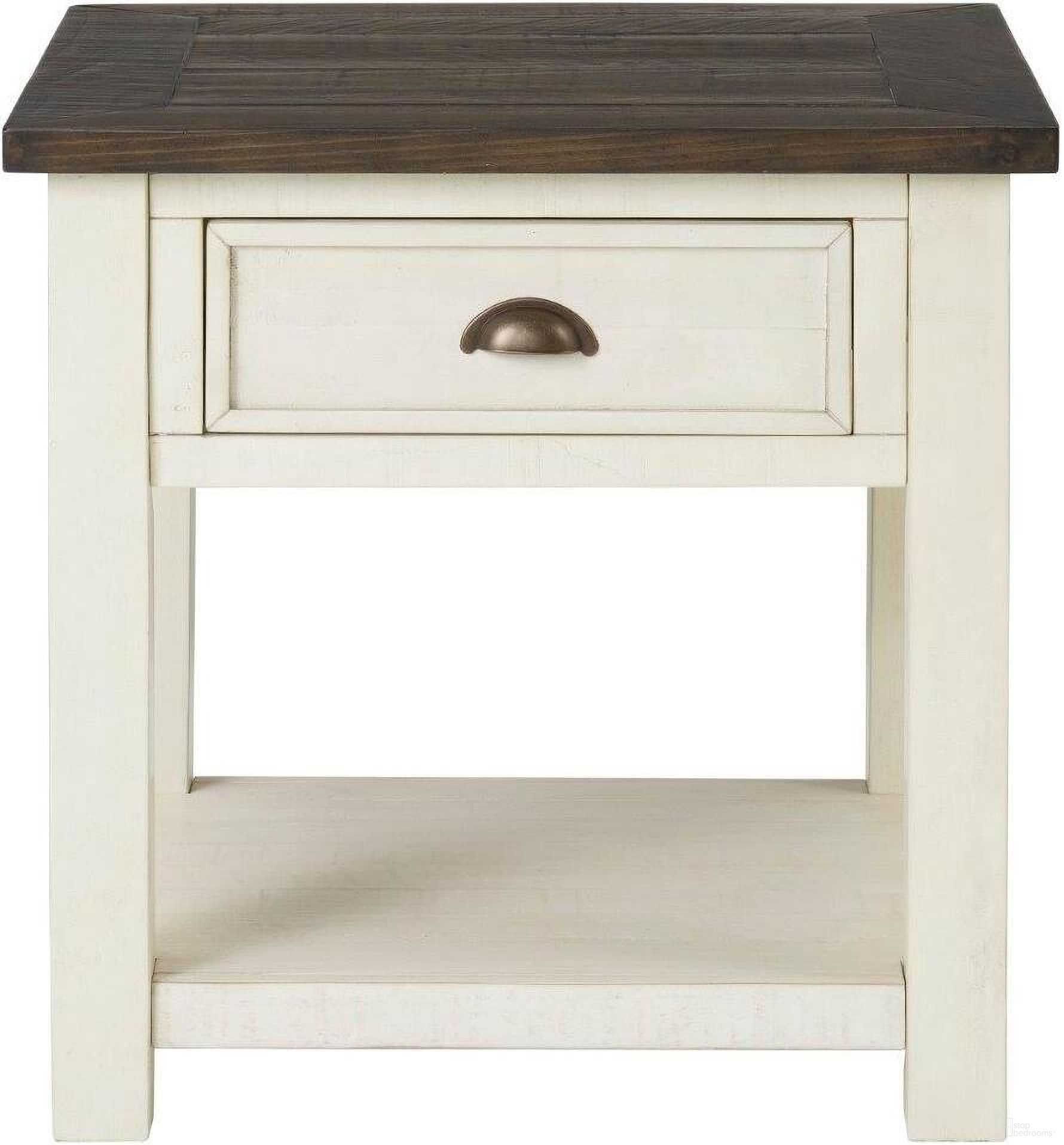 The appearance of Martin Svensson Home Monterey End Table In Cream White And Brown designed by Martin Svensson Home in the coastal interior design. This brown piece of furniture was selected by 1StopBedrooms from Monterey Collection to add a touch of cosiness and style into your home. Sku: 890636. Material: Pine.