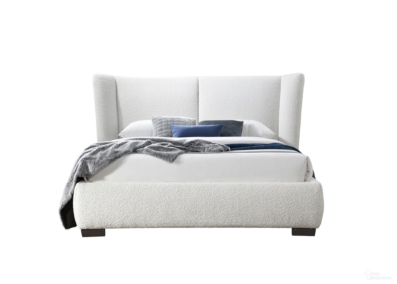 Martina Queen Upholstered Bed In Ivory