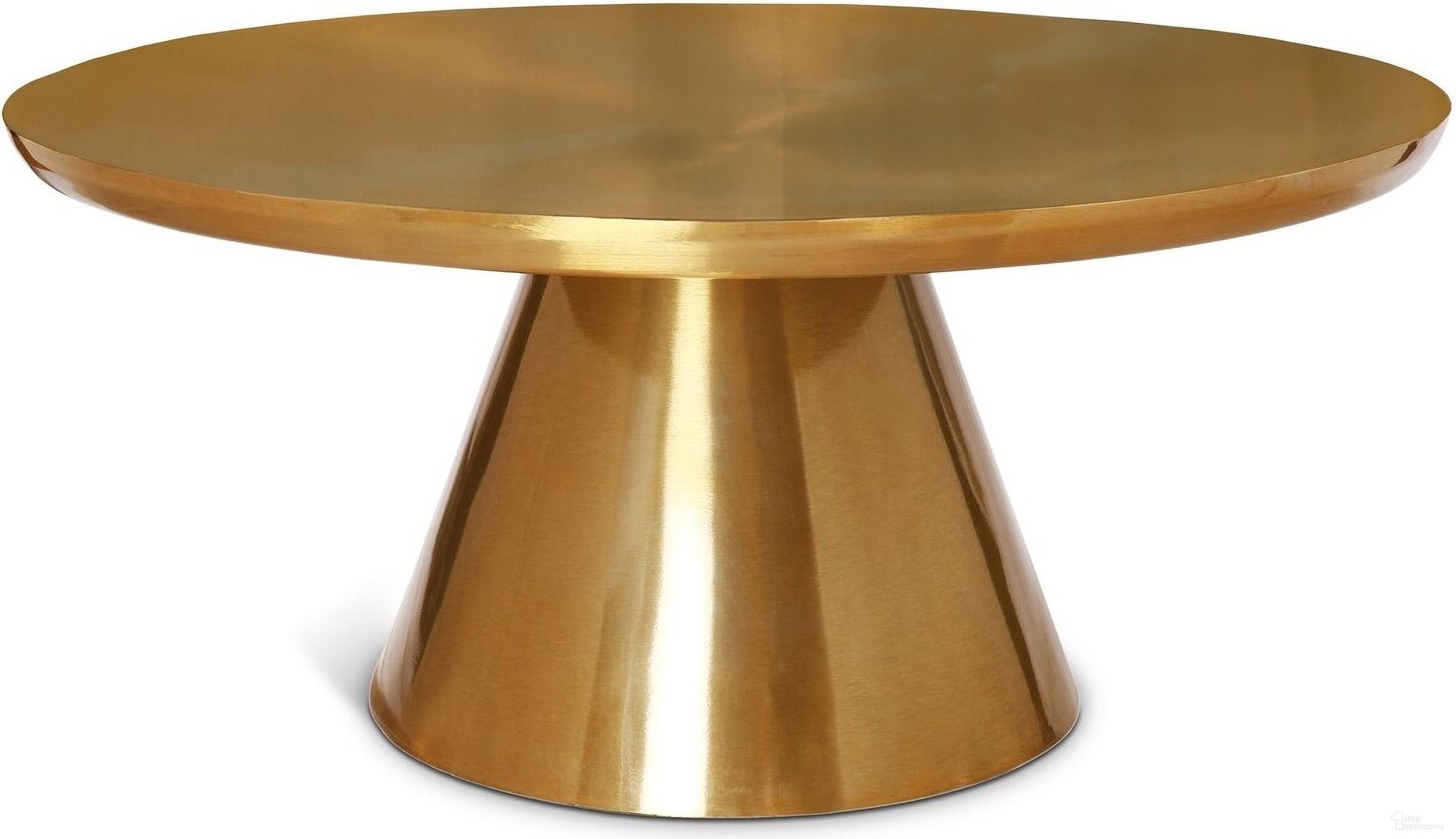 Martini Coffee Table In Brushed Gold