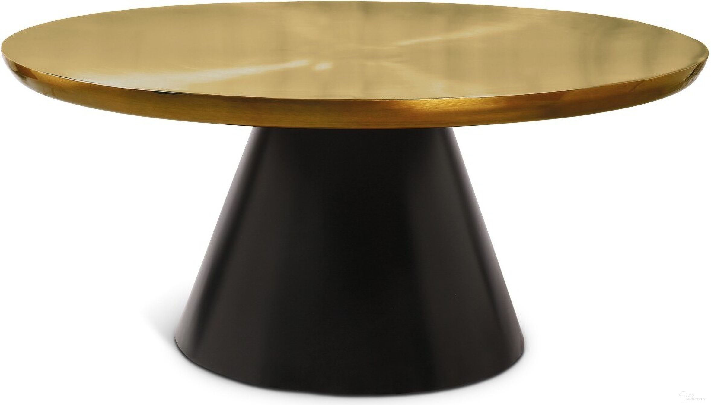 The appearance of Martini Coffee Table In Gold and Black designed by Meridian in the modern / contemporary interior design. This gold and black piece of furniture was selected by 1StopBedrooms from Martini Collection to add a touch of cosiness and style into your home. Sku: 240-C. Material: Stainless Steel.