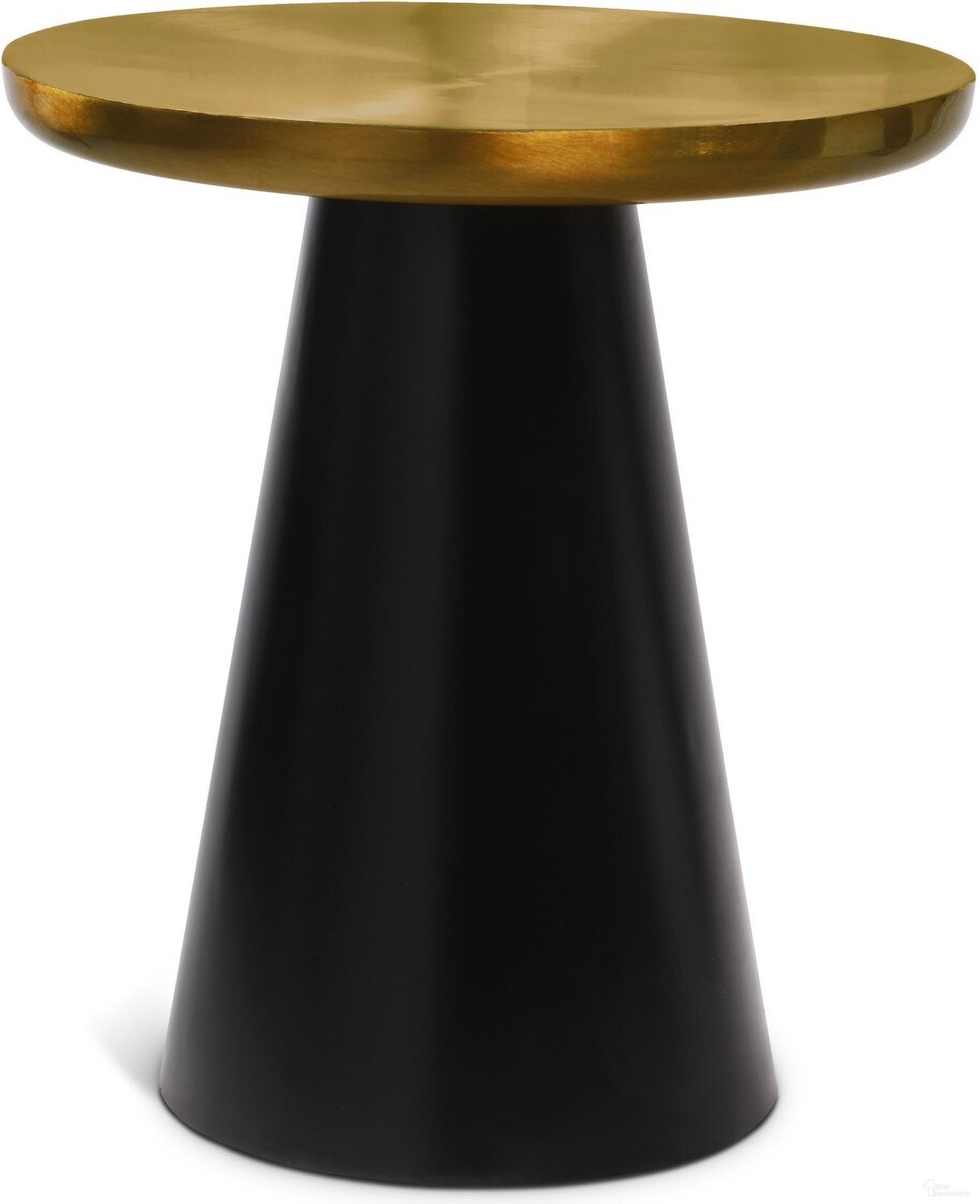 Martini End Table In Gold and Black
