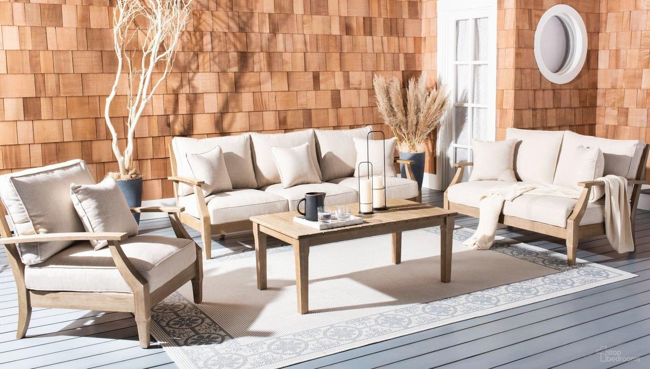 The appearance of Martinique Outdoor Conversation Set In Natural designed by Safavieh Couture in the modern / contemporary interior design. This natural piece of furniture was selected by 1StopBedrooms from Martinique Collection to add a touch of cosiness and style into your home. Sku: CPT1013A;CPT1012A. Material: Wood.