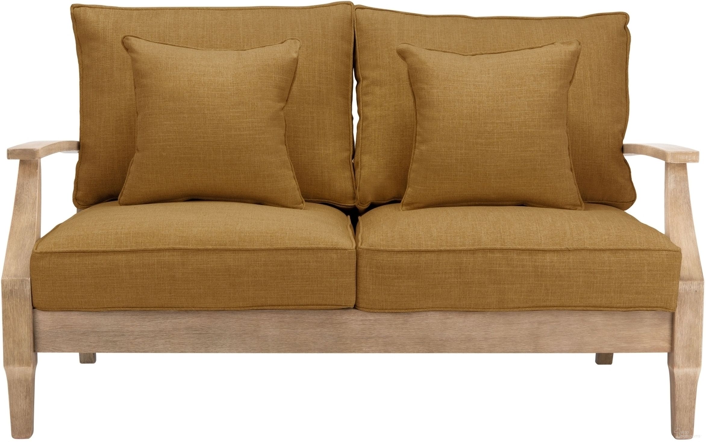 The appearance of Martinique Wood Patio Loveseat In Natural and Brown designed by Safavieh Couture in the modern / contemporary interior design. This natural and brown piece of furniture was selected by 1StopBedrooms from Martinique Collection to add a touch of cosiness and style into your home. Sku: CPT1012F. Material: Wood.