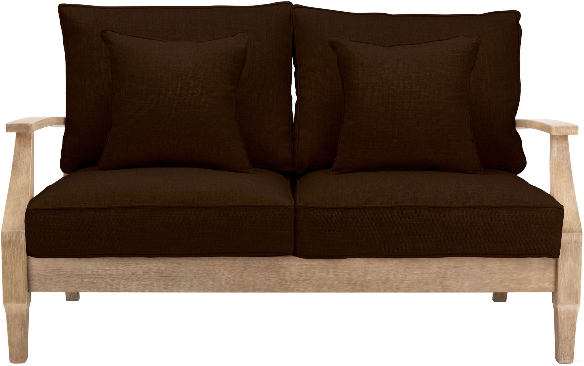The appearance of Martinique Wood Patio Loveseat In Natural and Dark Brown designed by Safavieh Couture in the modern / contemporary interior design. This natural and dark brown piece of furniture was selected by 1StopBedrooms from Martinique Collection to add a touch of cosiness and style into your home. Sku: CPT1012G. Material: Wood.
