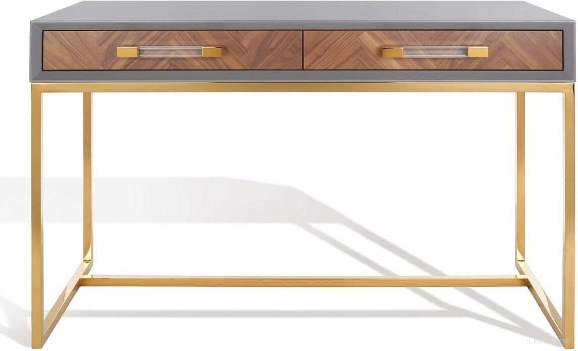 The appearance of Marty Modern Desk In Grey designed by Safavieh Couture in the modern / contemporary interior design. This grey piece of furniture was selected by 1StopBedrooms from Marty Collection to add a touch of cosiness and style into your home. Sku: SFV3580A. Material: Wood.