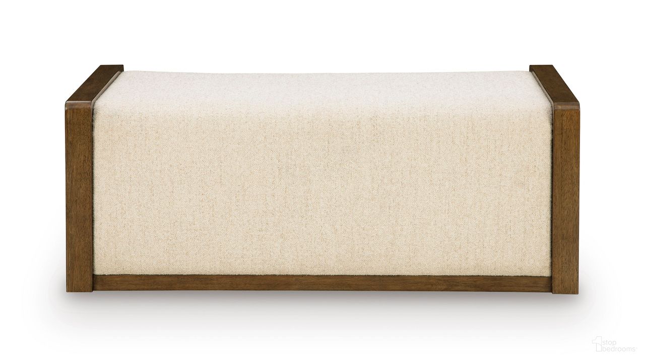 Marxmore Upholstered Ottoman with Storage In Brown