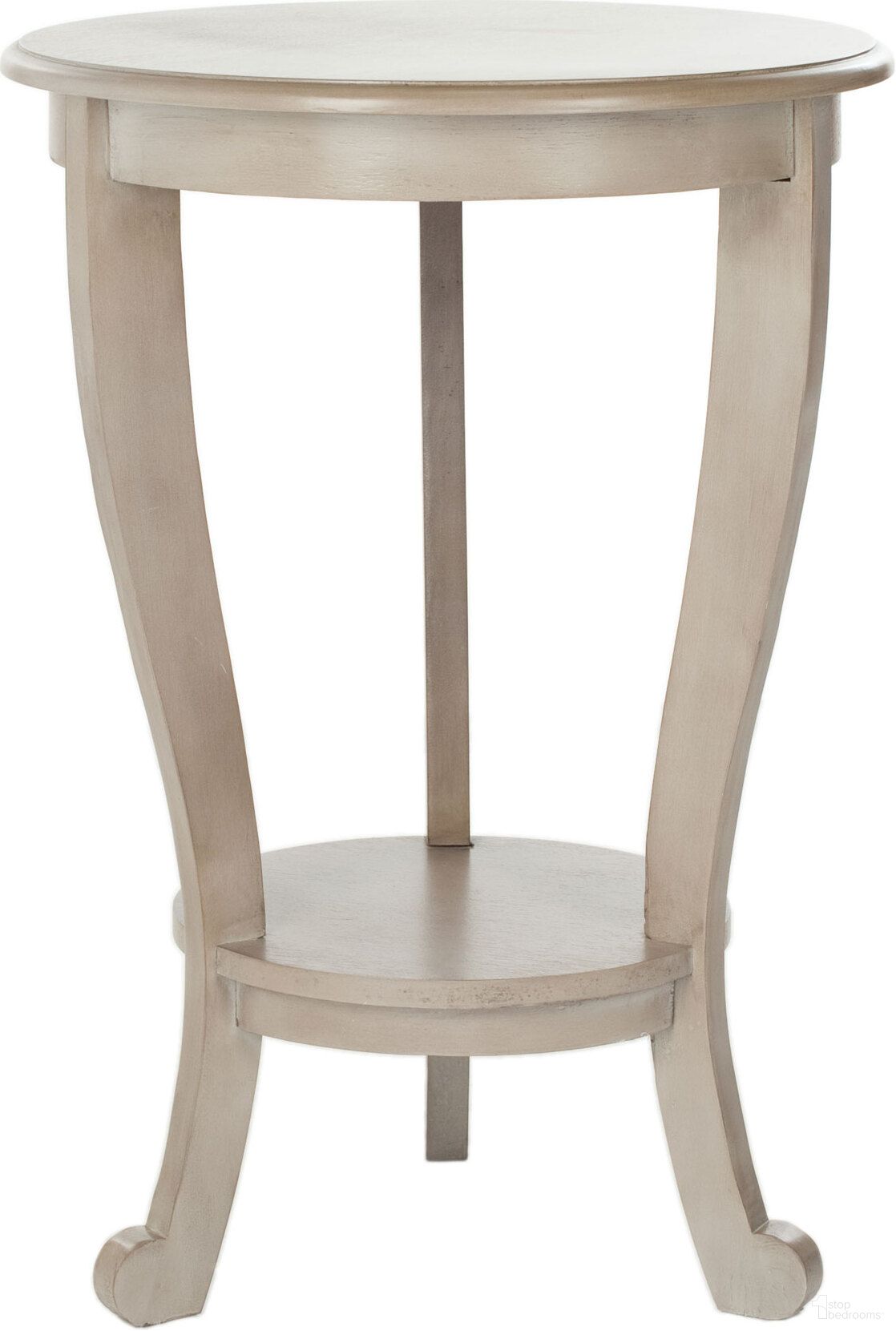 The appearance of Mary Vintage Grey Pedastal Side Table designed by Safavieh in the modern / contemporary interior design. This grey piece of furniture was selected by 1StopBedrooms from Mary Collection to add a touch of cosiness and style into your home. Sku: AMH5711A. Material: Wood.