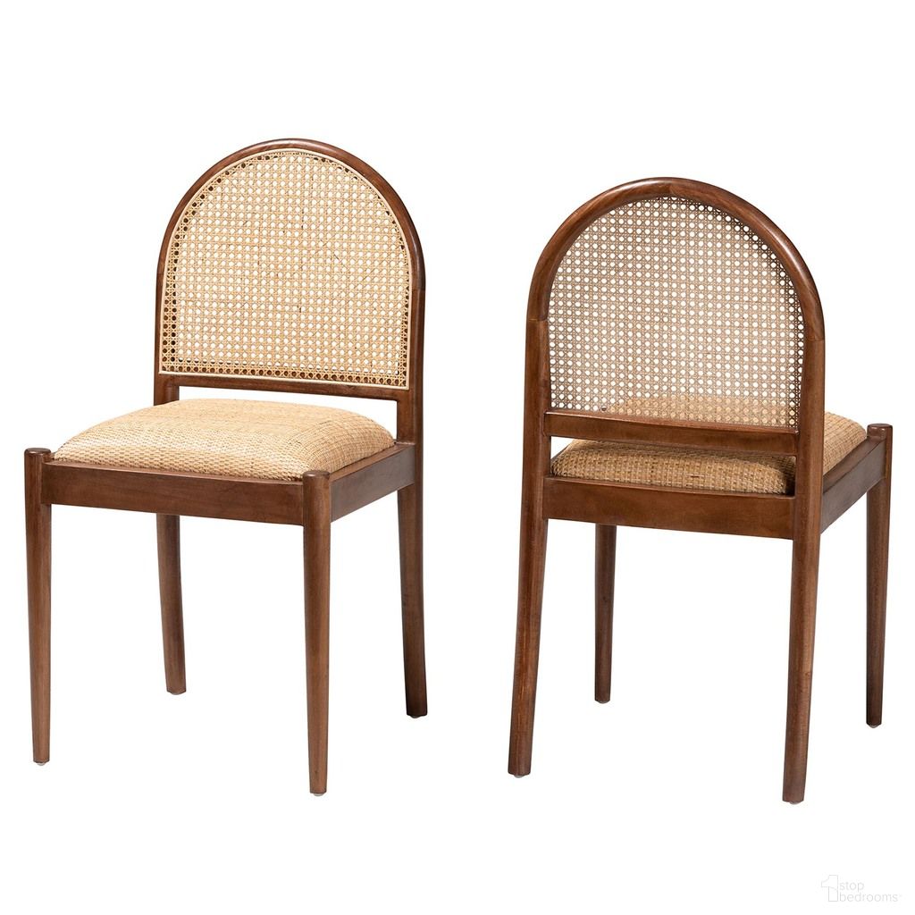 The appearance of Maryland Wood Dining Chair Set Of 2 In Walnut Brown designed by Baxton Studio in the bohemian interior design. This walnut brown piece of furniture was selected by 1StopBedrooms from Maryland Collection to add a touch of cosiness and style into your home. Sku: Maryland-Wood/Rattan-DC. Material: Wood. Chair Type: Side Chair.