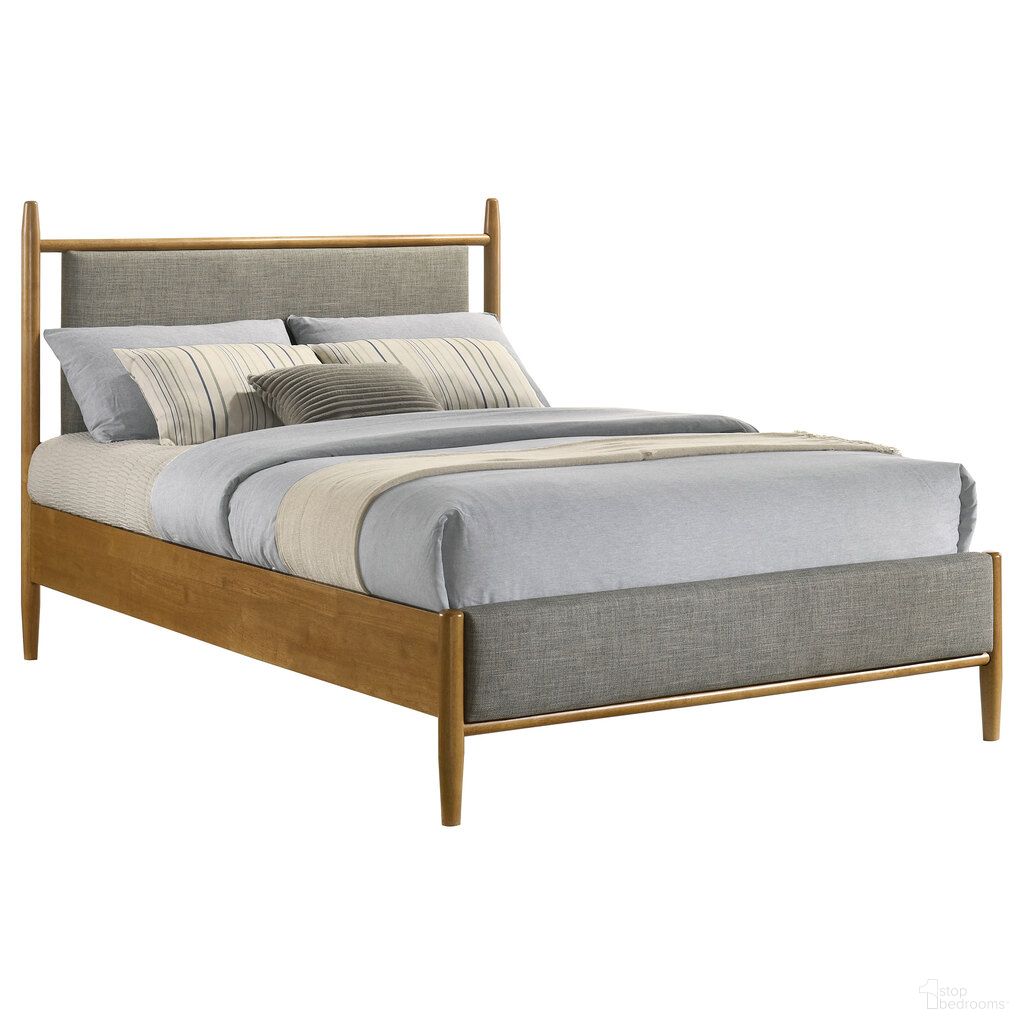The appearance of Mason 46-Inch Full Panel Platform Bed In Light Brown and Grey designed by Coaster in the transitional interior design. This light brown and grey piece of furniture was selected by 1StopBedrooms from Mason Collection to add a touch of cosiness and style into your home. Sku: 315914FB1;315914FB2. Bed Type: Platform Bed. Bed Size: Full. Material: MDF.