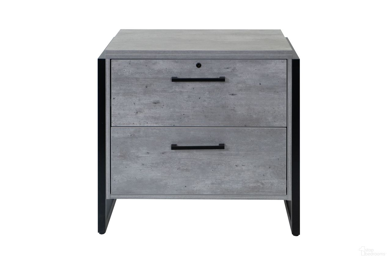 The appearance of Mason Wood Laminate Lateral File Drawer In Concrete Gray designed by Martin Furniture in the modern / contemporary interior design. This concrete gray piece of furniture  was selected by 1StopBedrooms from Mason Collection to add a touch of cosiness and style into your home. Sku: IMMN450C. Material: Solid Hardwood & Veneers.