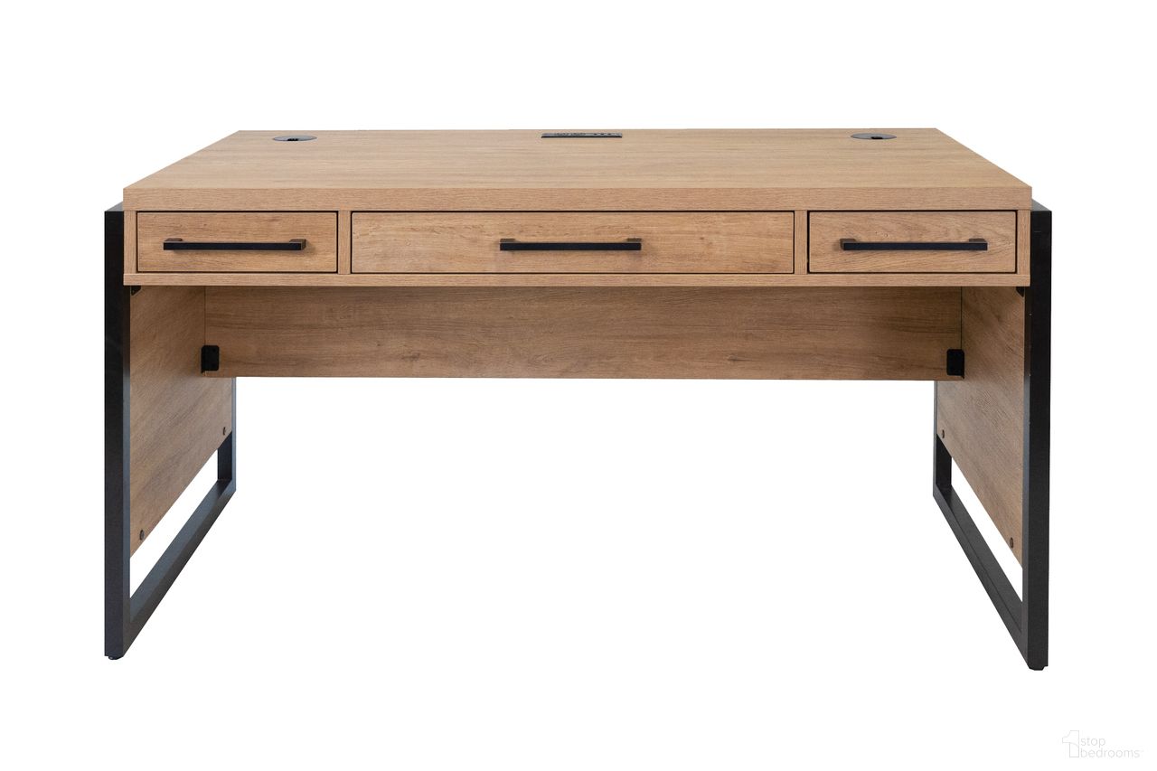 The appearance of Mason Wood Laminate Writing Desk with Drawers In Light Brown designed by Martin Furniture in the modern / contemporary interior design. This light brown piece of furniture was selected by 1StopBedrooms from Mason Collection to add a touch of cosiness and style into your home. Sku: IMMN384M. Material: Solid Hardwood & Veneers.