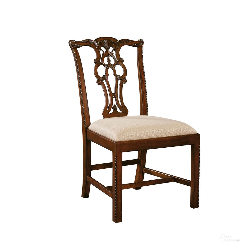 Massachusetts Aged Regency Side Chair In Mahogany and Caramel