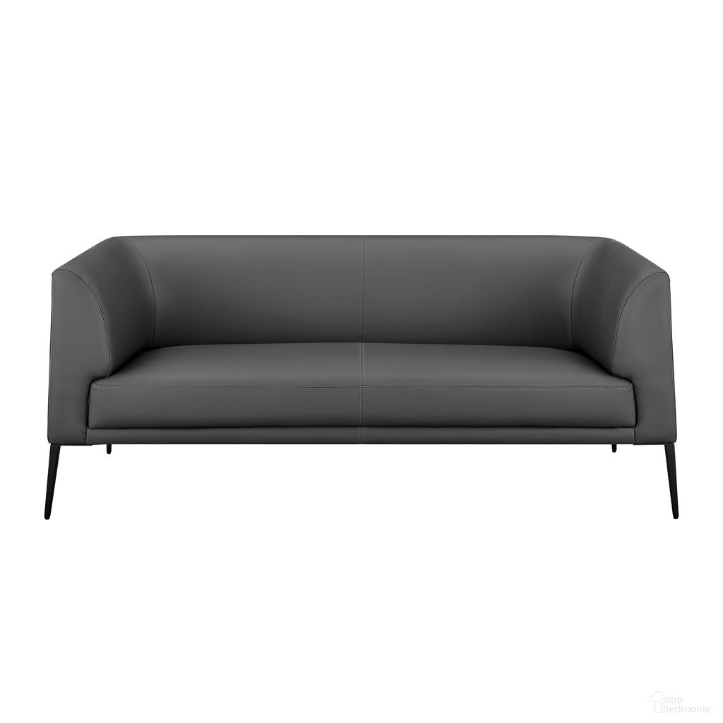 The appearance of Matias Loveseat In Gray Leatherette designed by Euro Style in the modern / contemporary interior design. This gray leatherette piece of furniture was selected by 1StopBedrooms from Matias Collection to add a touch of cosiness and style into your home. Sku: 94248-GRY. Material: Leather.
