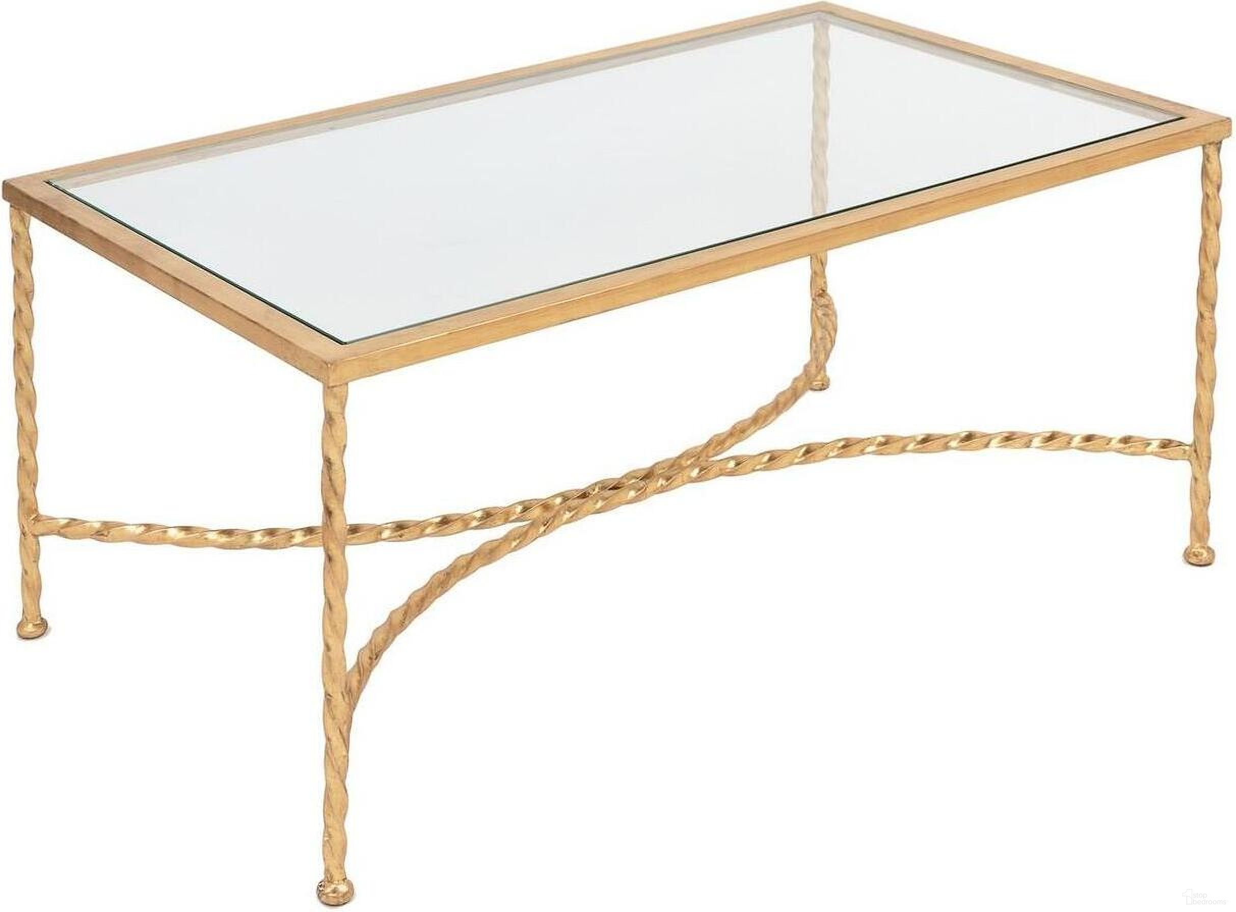 The appearance of Matilda Coffee Table In Gold designed by Safavieh Couture in the modern / contemporary interior design. This gold piece of furniture  was selected by 1StopBedrooms from Matilda Collection to add a touch of cosiness and style into your home. Sku: AMH8318A. Material: Iron.